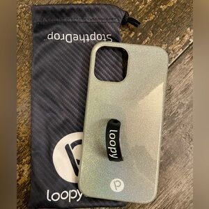 Loopy Case Sparkling Silver iPhone 12 Case